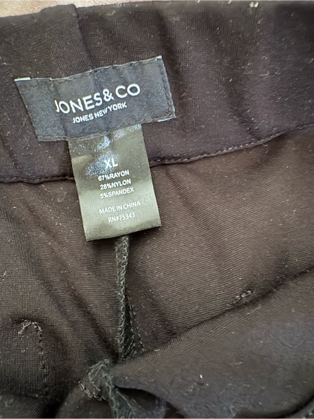 Jones New York Black Wide-Leg Dress Trousers - Picture 3 of 4